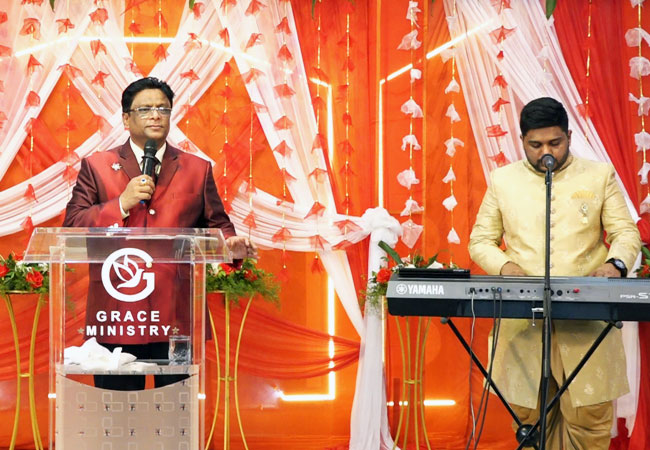 Grace Ministry Celebrates Christmas 2022 with grandeur at Prayer Centre in Valachil, Mangalore on Dec 16, Friday 2020. People from different parts of Karnataka joined the Christmas prayer service in thanking Lord Jesus Christ.